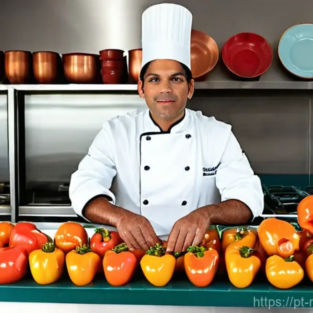 다문화 요리사의 하루 - **The Culinary Dawn: A Chef's First Glimpse**
    A multicultural chef stands in a brightly lit, pri...