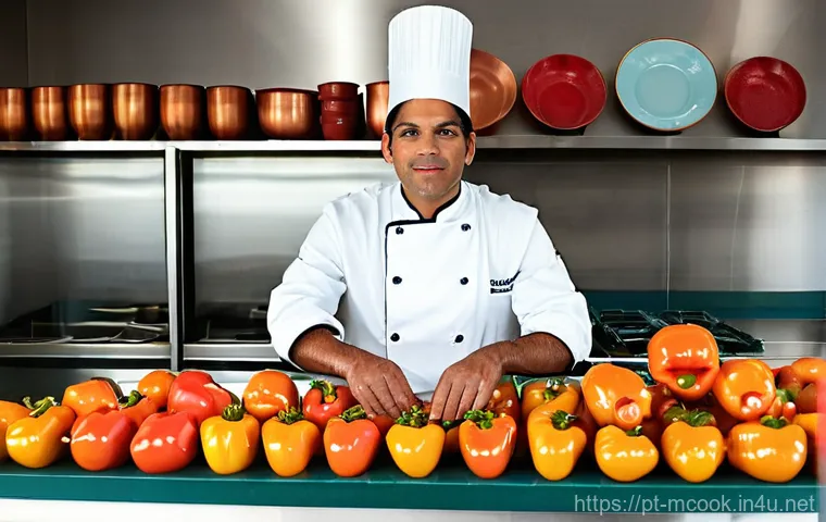 다문화 요리사의 하루 - **The Culinary Dawn: A Chef's First Glimpse**
    A multicultural chef stands in a brightly lit, pri...